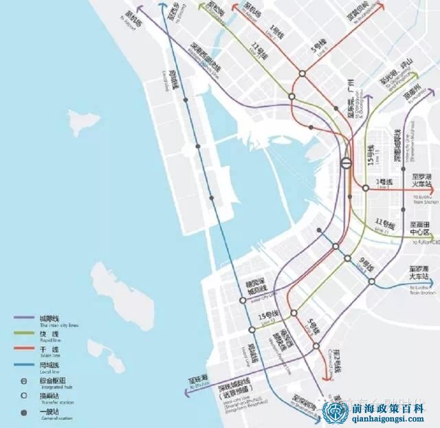 前海合作区公路网