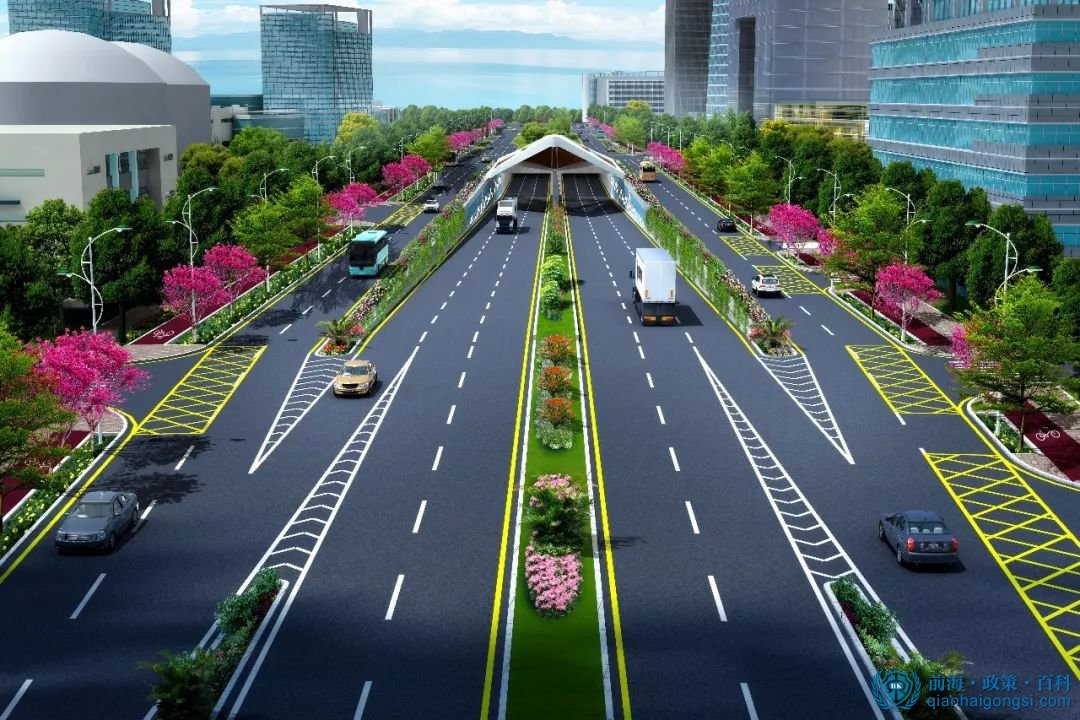 妈湾跨海隧道通道规划设计图